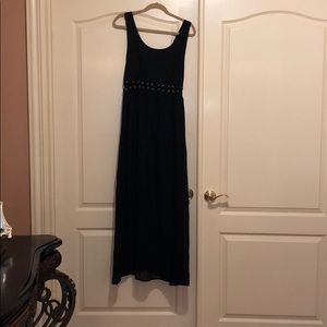 Black maxi dress
